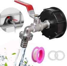 IBC-Tank Adapter Connector S60X6 To Garden Tap With 1/2" Hose Fitting Fuel Water