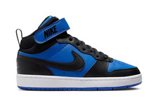 Big Kid's Nike Court Borough Mid 2 GS Game Royal/Black-White CD7782 404