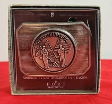 GETTYSBURG PA. BELT BUCKLE VINTAGE 1980'S HISTORICAL PEWTER