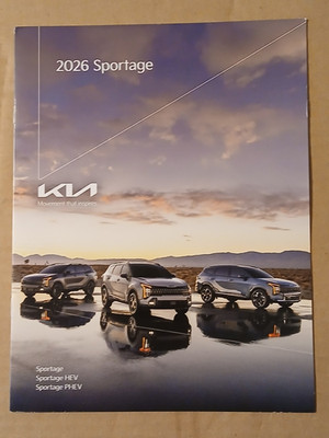 2026 KIA SPORTAGE HEV PHEV BROCHURE MINT! 12 PAGES