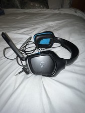 Logitech G432 Wired Gaming Headset 3.5mm Jack Boom Mic Black Blue Adjustable