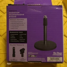 DS7200B - Adjustable Desktop Mic Stand Onstage Desk Microphone Stand - BUNDLE