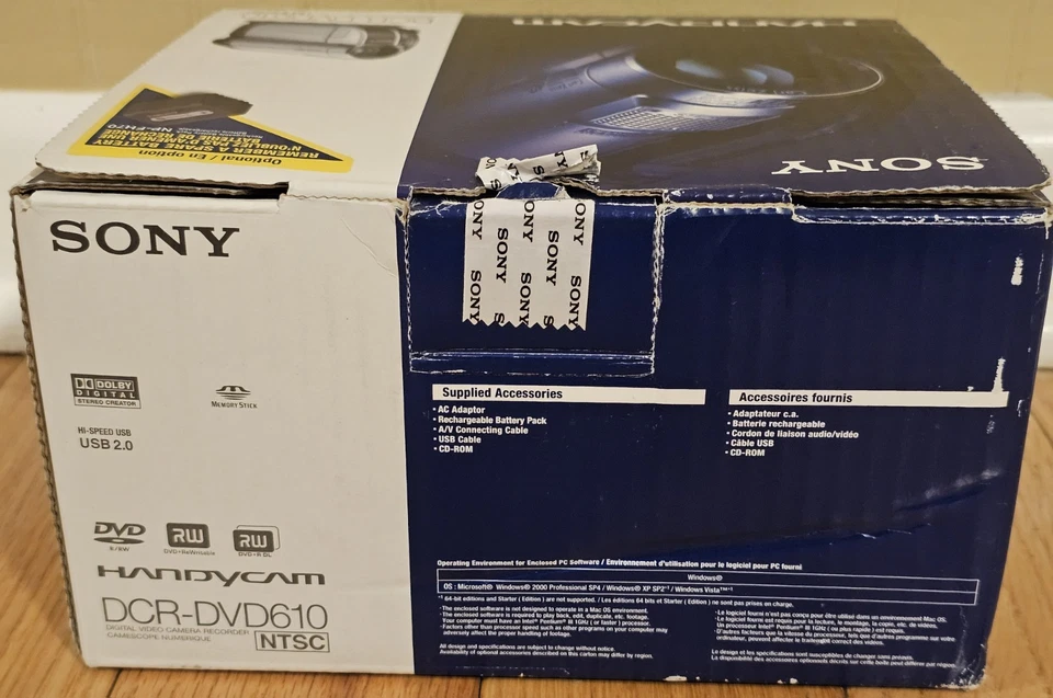 Sony Handycam DCR-DVD610 Hybrid DVD Camcorder 2.7" Display 2000x Digital Zoom - Image 4 of 4