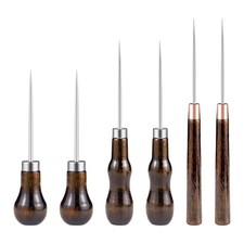 6 PCS Awl Tool Set, Leather Punch 4.5 in/5.5 in/6.2 in, Primary color