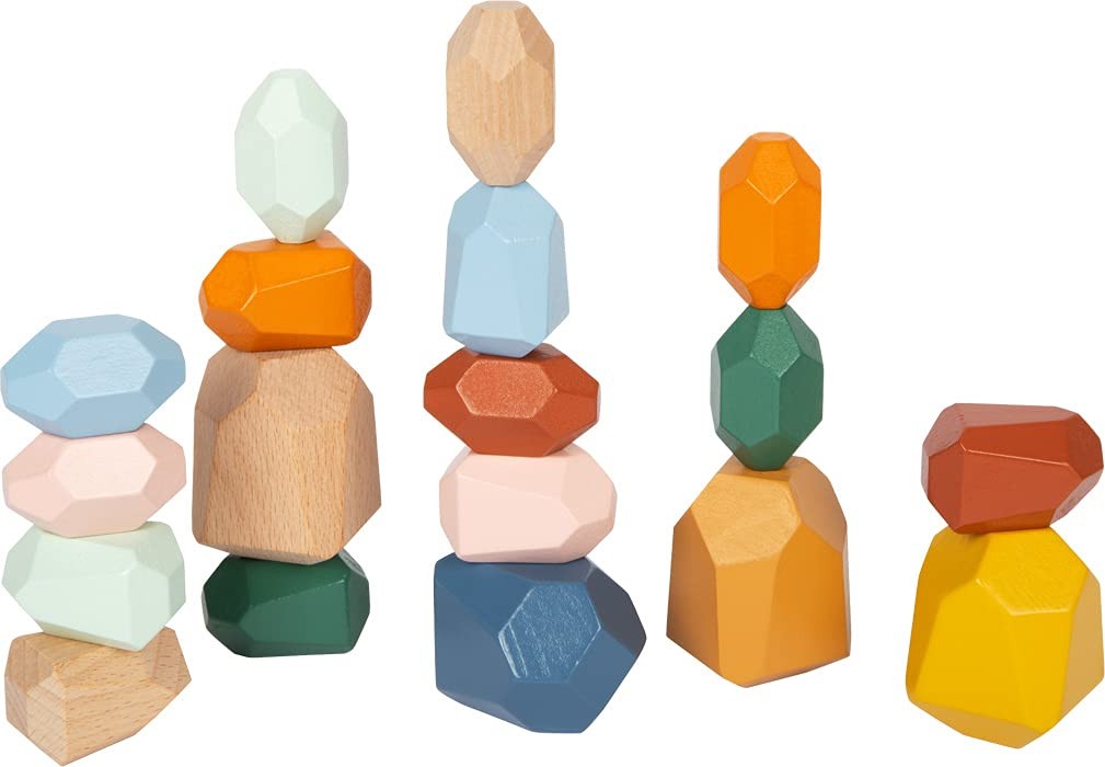 Small Foot-Piedras de Equilibrio Safari Toys, Multicolor (12226) Moderno