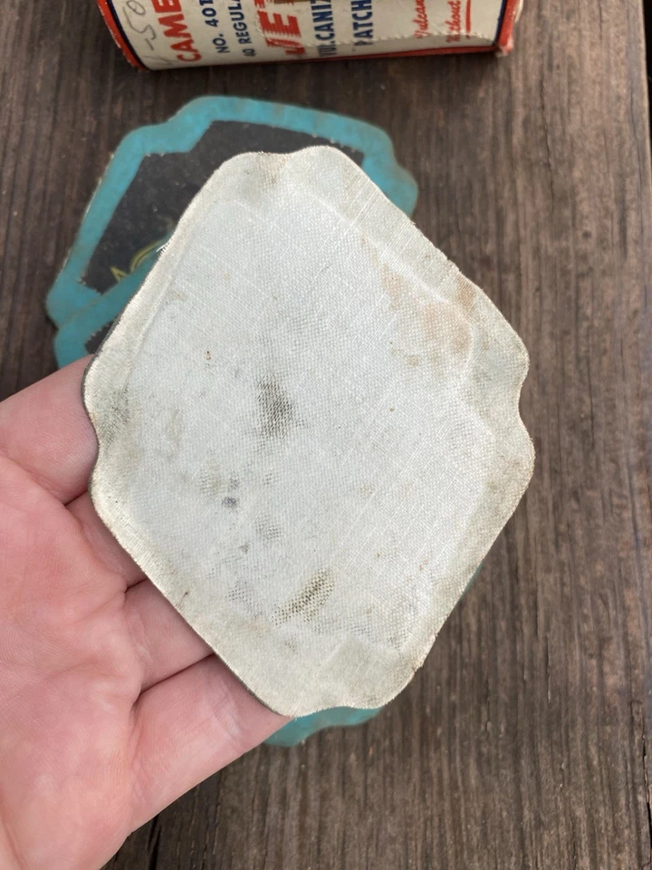 Camel Nº Vintage NOS 1940-1950 Parches de vulcanización a chorro 401/parches de neumáticos Displa Foto 3 de 4