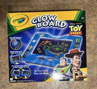 Toy Story Glow Drawing Board Crayola Light Up Kids Activity Pad Buzz Woody