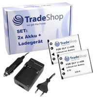 2X Akku + LadegeräT Olympus Mju 7040 Mju Tough-3000 Tough TG-310 Tough TG-320