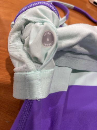 Serbatoio LULULEMON Power Y *Luon Light-Bold Stripe Power Purple taglia 6 - Foto 8 di 8