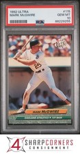1992 ULTRA #115 MARK McGWIRE ATHLETICS PSA 10