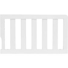 Convertible Crib Toddler Guard Rail in White, Compatible with Select Cribs, C...