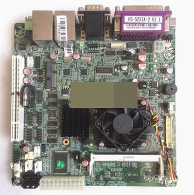 1pc used HS-525T industrial computer motherboard HS-525TA-2 V7.6com *mn