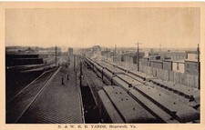 VA - RARE! 1910&rsquo;s Norfolk & Western Railway at Hopewell, Virginia - RAILROAD