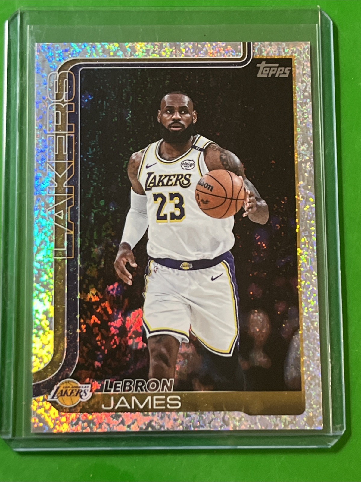 LeBron James ~ 2025-26 Topps Basketball #150 ~ Sand Glitter Foil