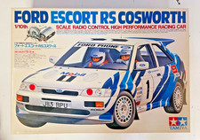 TAMIYA FORD ESCORT RS COSWORTH 1/10 58112 UNBUILT VINTAGE RC KIT, TIGER STRIPE