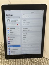 Apple iPad 5th Gen silver, A1823/MP1M2LL/A 32GB, Wifi Verizon 4G No AC 6984