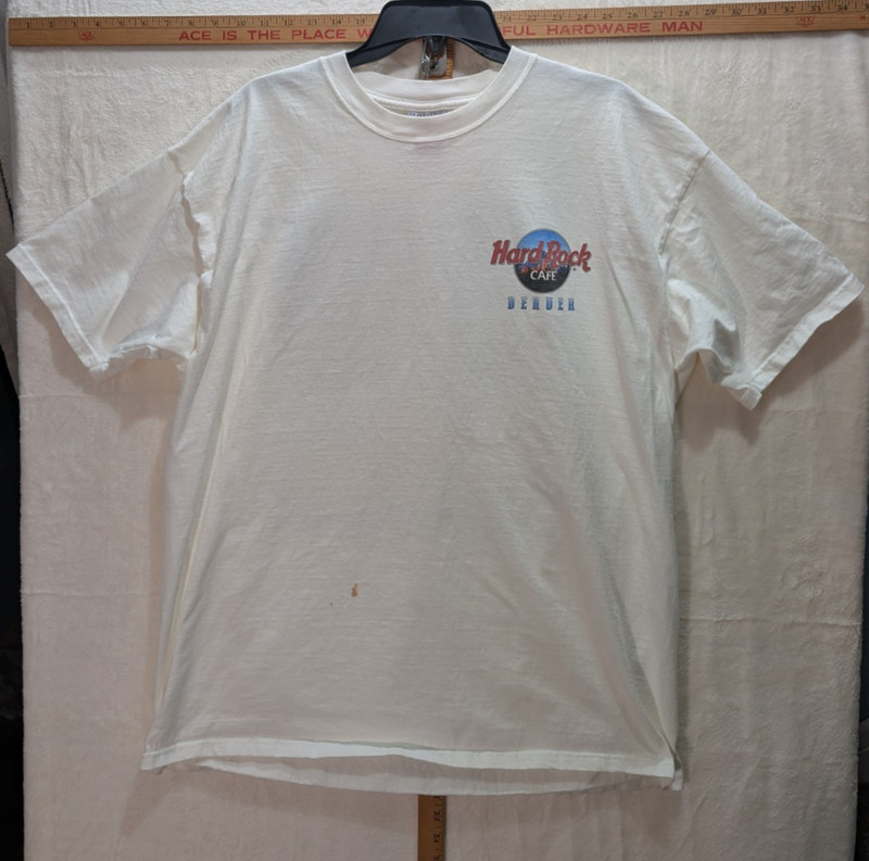 Vintage 90s Hard Rock Cafe Denver Mountain Graphic T-Shirt Single Stitch 2XL