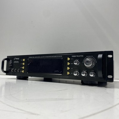 Pyle P2002ABTI Black Hybrid Pre Power Home Audio Rack Amplifier
