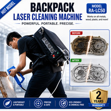 Portable Backpack Laser Cleaning Machine  (Metal Wood Oil Paint Rust Graffiti