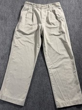 Eddie Bauer Outdoor Outfitter men's size 33x30 relaxed fit zip up pleated