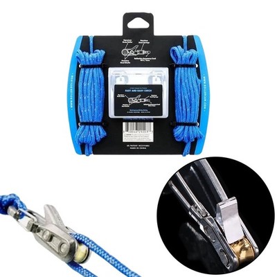 Outdoor Sperrseil mit blauen Zinklegierung Rollen-Spanner robust und stabil