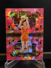 Marina Mabrey 2024 Panini WBNA Select pink cracked ice prizm #95 Connecticut Sun