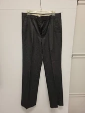 Mens Dress Pants Wool Blend Korea Gray Pinstripe Size Unspecified Trousers