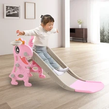 Sturdy Kids Slide With Climber For 1-8 Year Olds
