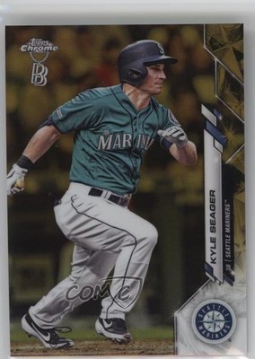 2020 Topps Chrome Gold Wave Refractor 32/50 Kyle Seager #52 0jn5
