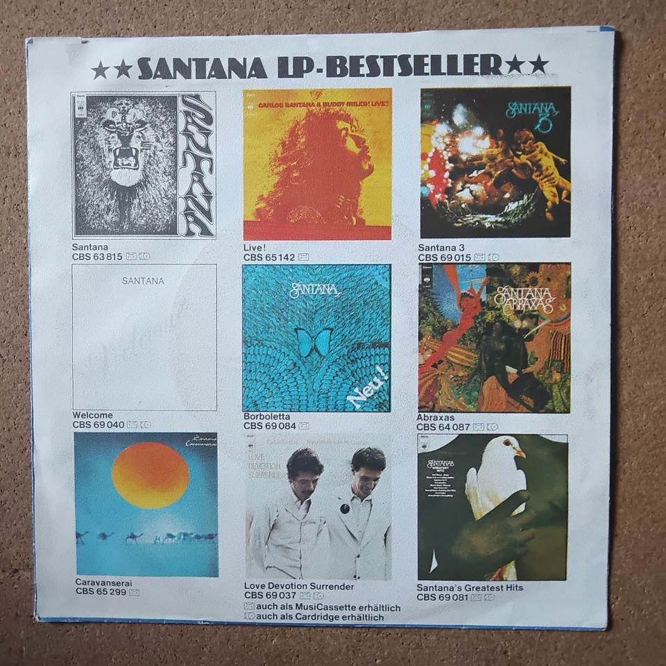 Santana - Samba Pa Ti 7" Single - Image 2 of 2
