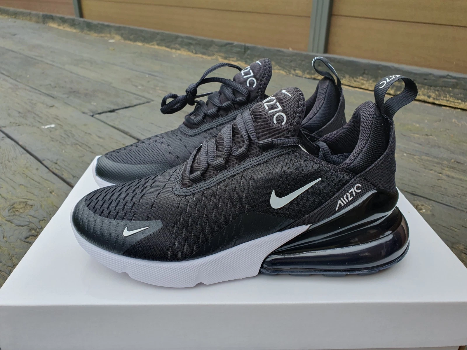 Nike Air Max 270 Black White Women's UK 4 EUR 37.5 AH6789 001