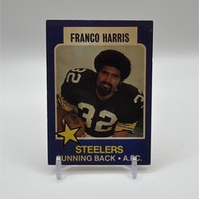 Topps 1975 Franco Harris Pittsburgh Steelers #17 Wonder Bread NFL Football Card
