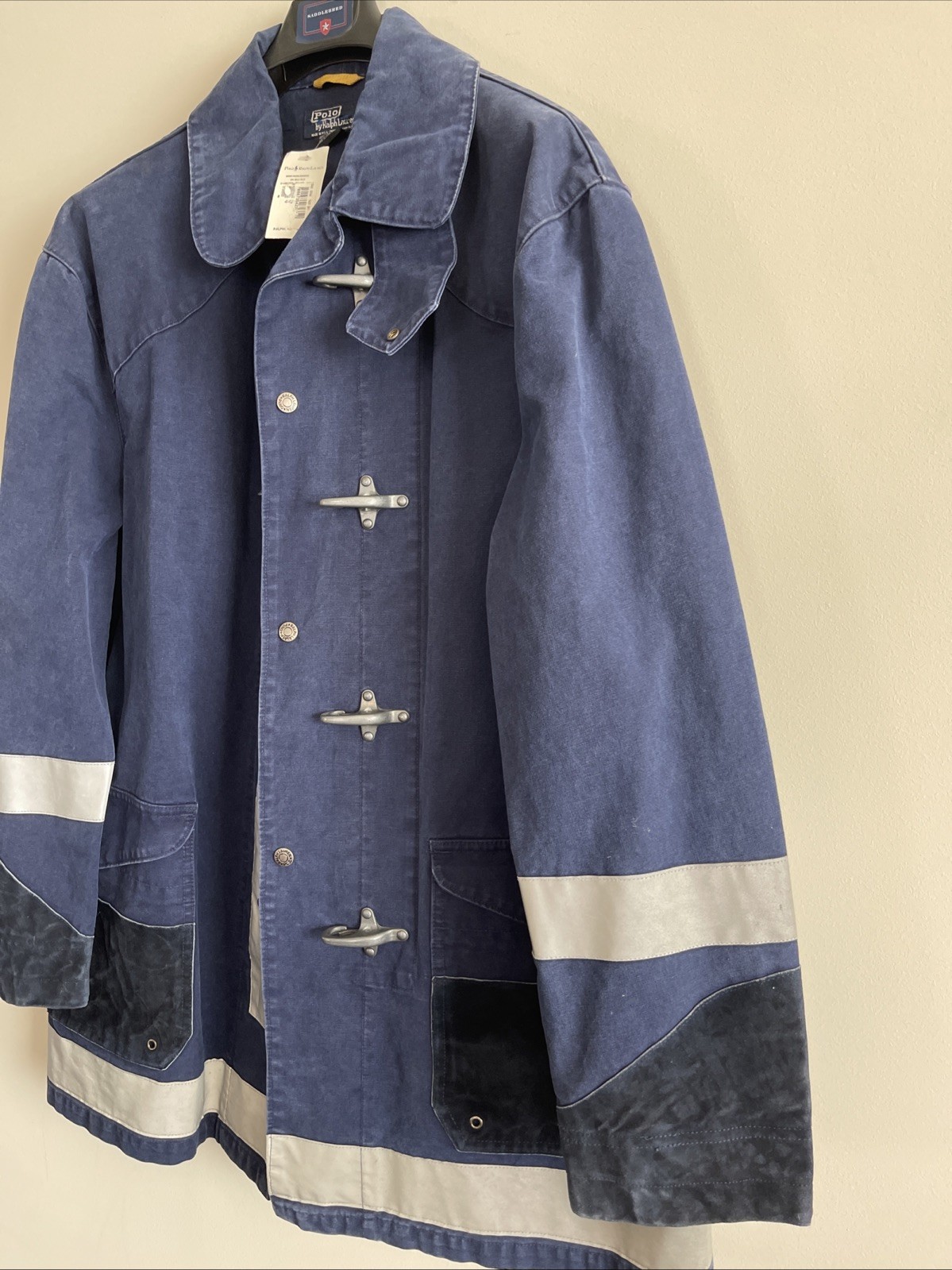 Ralph Lauren Men 1993 Vintage Rare Toggle Silver Clasp Fireman’s Coat /Jacket L