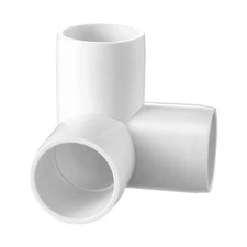 Uimoso 3-Way PVC Fittings 10-Pack PVC Pipe Joints Elbow Connector for 1"PVC Pipe