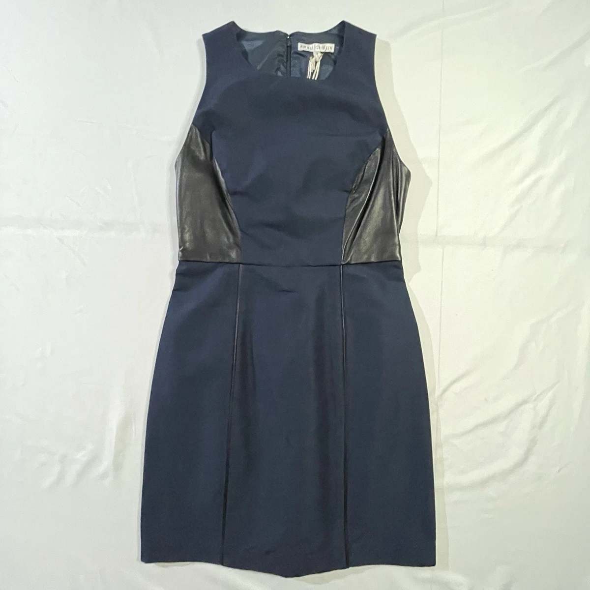 princess polly baby blue dress Cheyenne Scallop Denim Mini Dress / Indigo Blue | Meshki main image 1