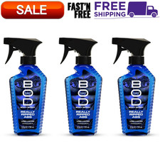 BOD Man Fragrance Body Spray, Really Ripped Abs, 8 fl oz  Pack of 3  NEW