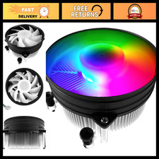 95W RGB LED CPU Cooler, 92mm PWM Fan, Aluminum Heatsink, Thermal Paste, AMD AM5/