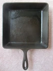 Vintage Lodge ? No 8  SQSK D 9.5” Square Cast Iron Skillet Made In USA