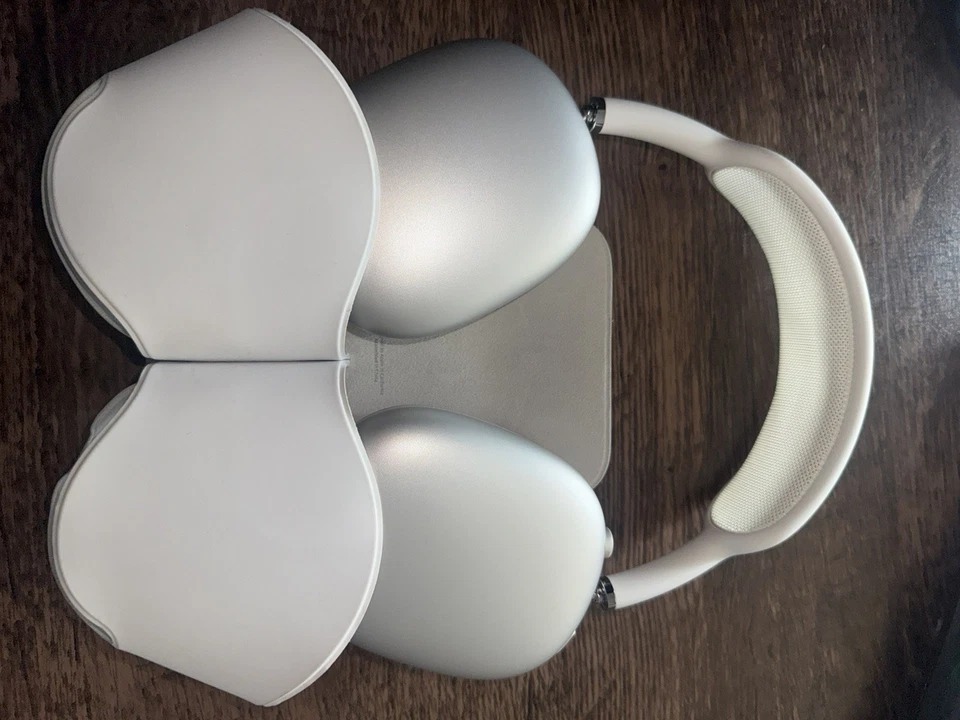 Apple AirPods Max A2096 Wireless O-Ear Headset - White Silver Read Description - Image 3 of 4