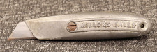 Vintage Millers Falls Fixed Razor Utility Knife Cast Metal Body Made in USA
