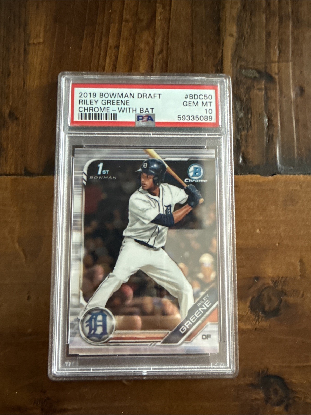 2019 Bowman Draft - Chrome Riley Greene #BDC-50 Batting (RC)