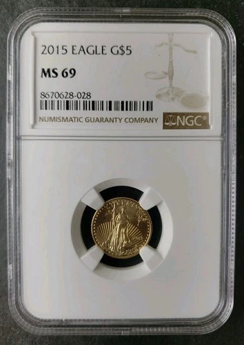 2015 $5 1/10oz Gold American Eagle NGC MS69
