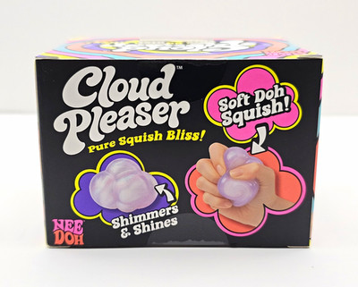 Nee Doh Cloud Pleaser Soft Doh Squish Squeeze Toy, Purple, Ages 3+