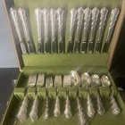 International Sterling ANGELIQUE Sterling Silver Flatware Set Service 12 - 58pc