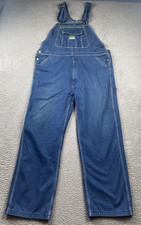 Liberty Men's Overalls 40x32 Blue Denim Workwear Dad 100 Cotton Farm Barn