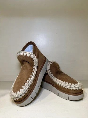 MOU Women's Camel Ankle boot