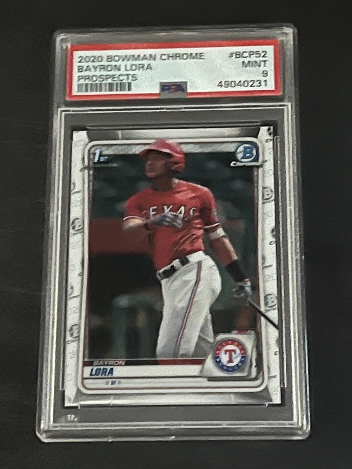 2020 Bowman #BCP-52 Bayron Lora 1st Chrome Prospects PSA 9 JH01