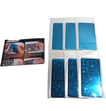 6 Sheets of Fall Nail Art Stamping Plate Kits,  Thanksgiving Autumn 