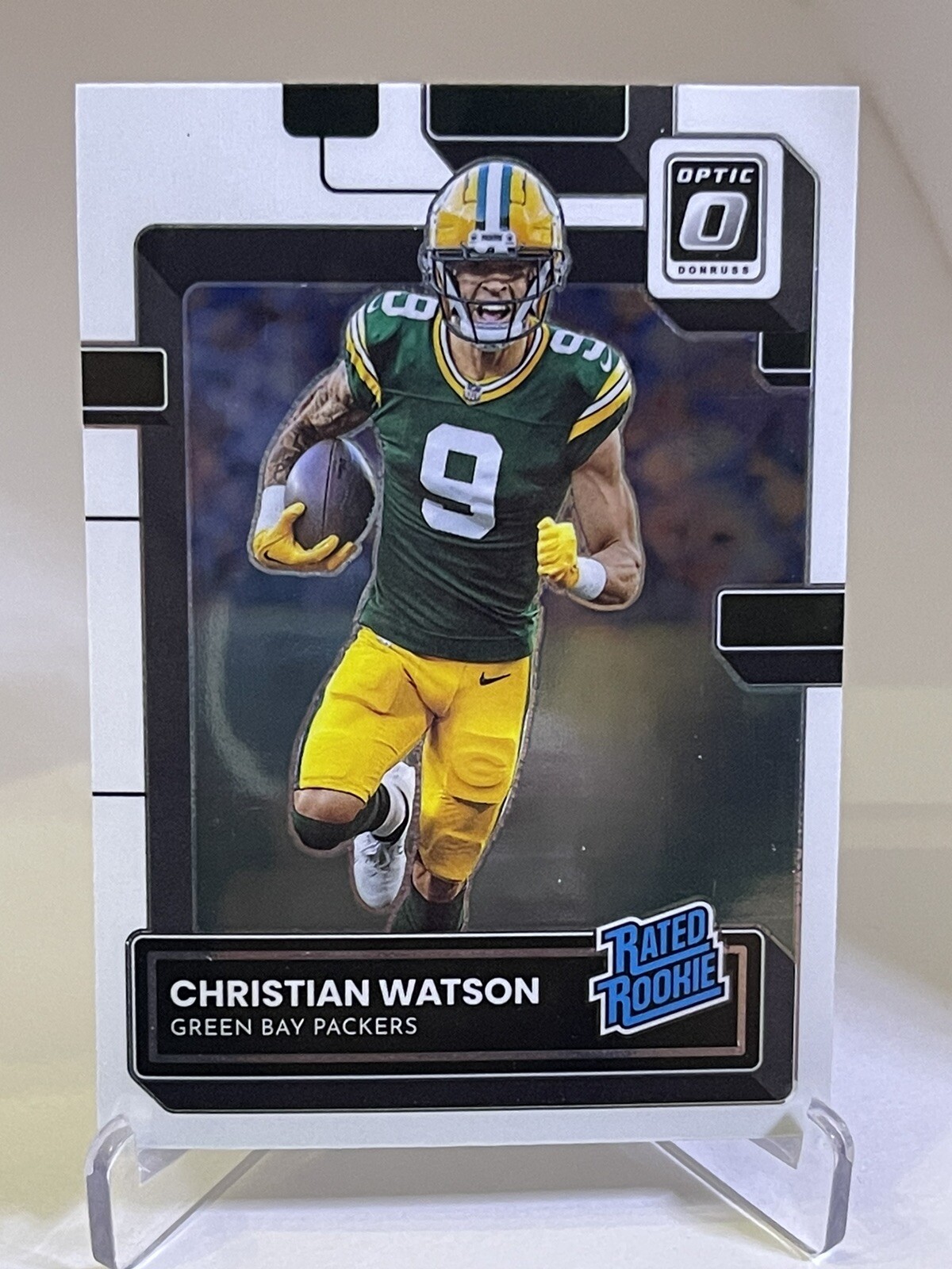 2022 Panini Donruss Optic Christian Watson Rated Rookie # 219 Packers RC
