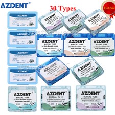 AZDENT Dental Orthodontic Buccal Tubes 1st 2nd Molar Tube Roth MBT 022 Bondable